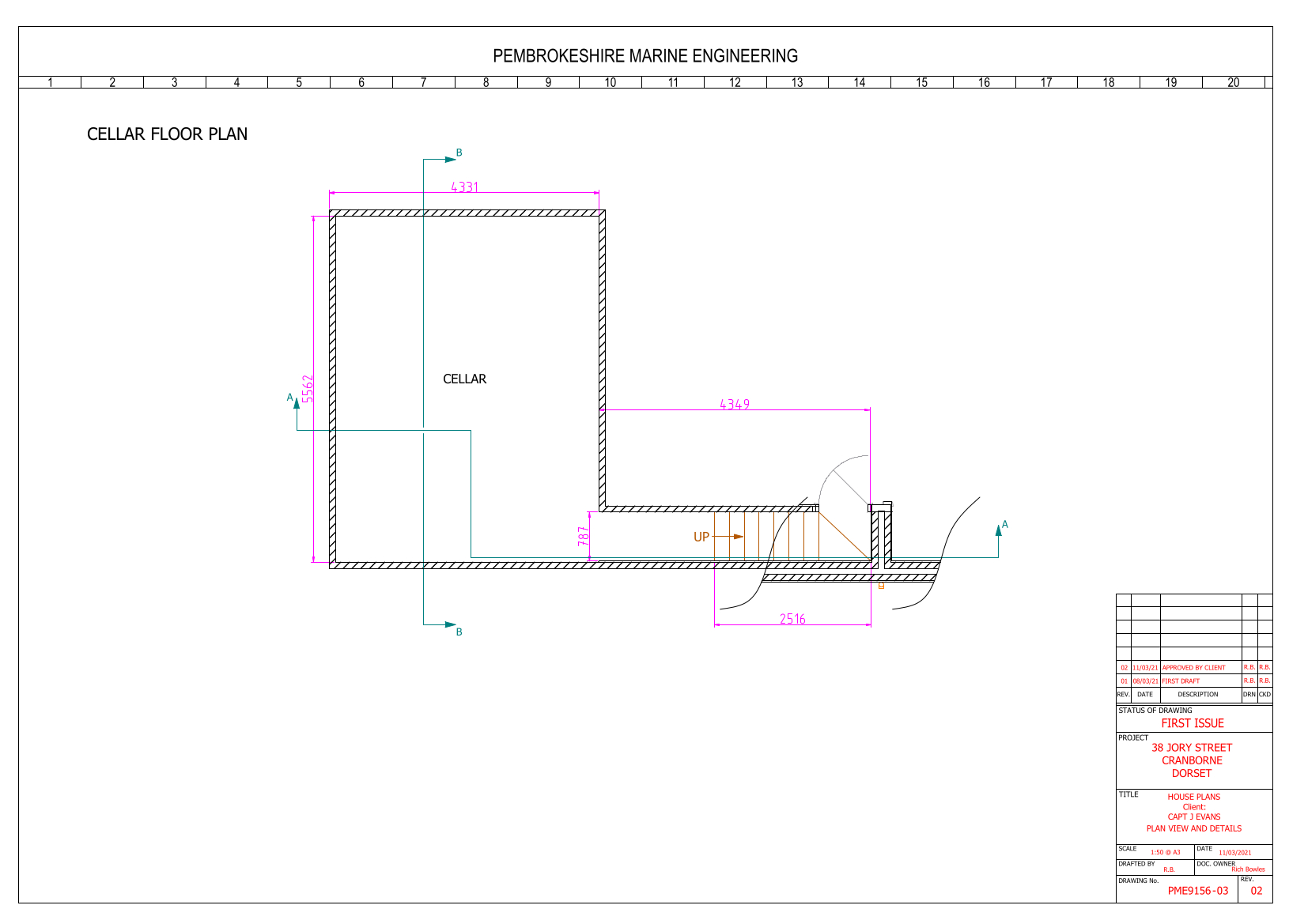 House - Cellar Floor Plan